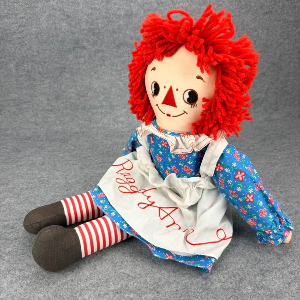 Vintage 1986 Applause Raggedy Ann Doll 24in Johnny Gruelle 8458 Stuffed Plush